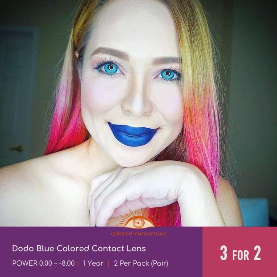 Dodo Blue Colored Contact Lens