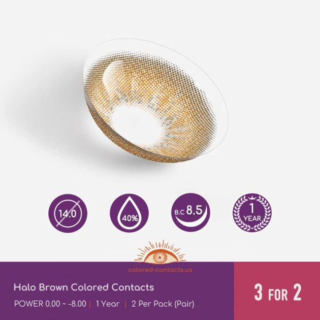 Halo Brown Colored Contacts - Colored Contacts Halo Brown Colored Contacts