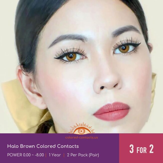 Halo Brown Colored Contacts - Colored Contacts Halo Brown Colored Contacts