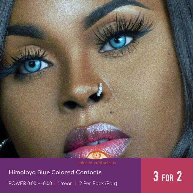 Himalaya Blue Colored Contacts - Colored Contacts Himalaya Blue Colored Contacts