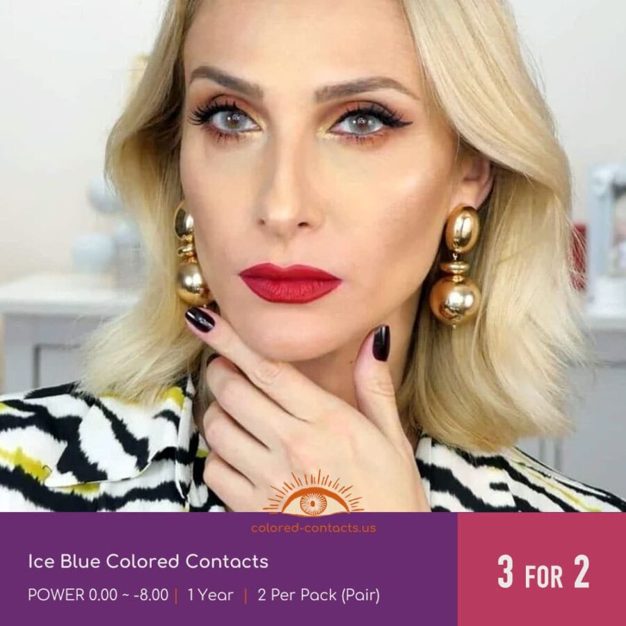 Ice Blue Colored Contacts