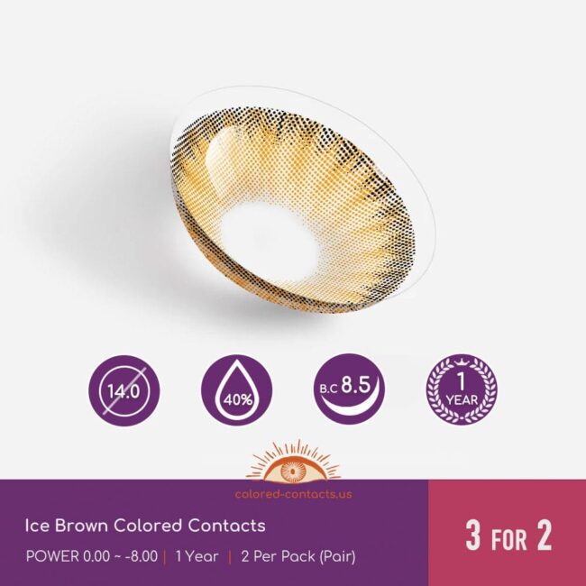 Ice Brown Colored Contacts