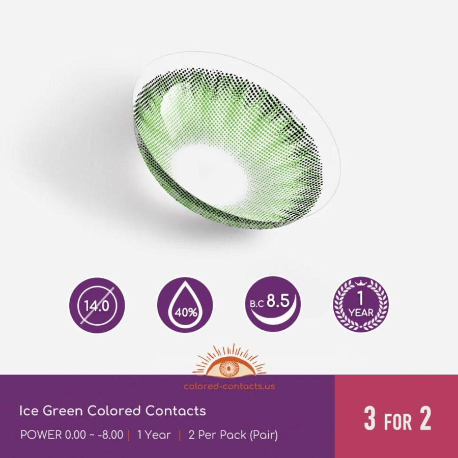Ice Green Colored Contacts