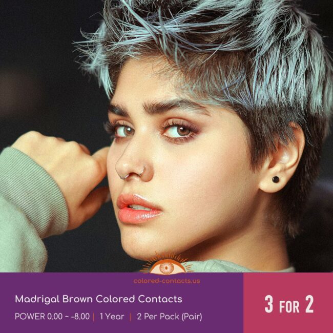 Madrigal Brown Colored Contacts - Colored Contacts Madrigal Brown Colored Contacts