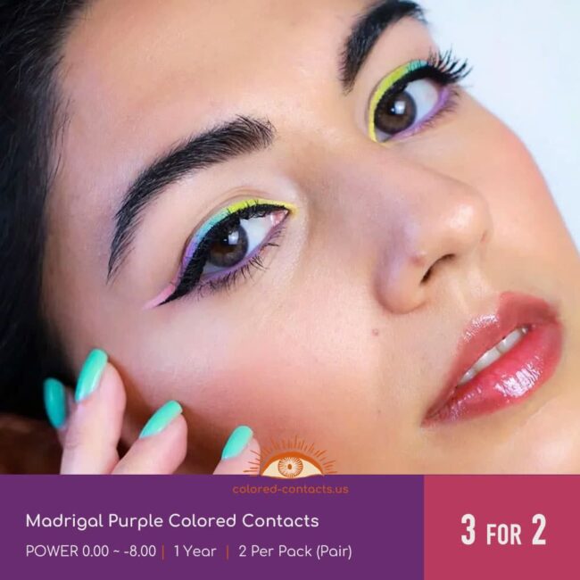 Madrigal Purple Colored Contacts - Colored Contacts Madrigal Purple Colored Contacts