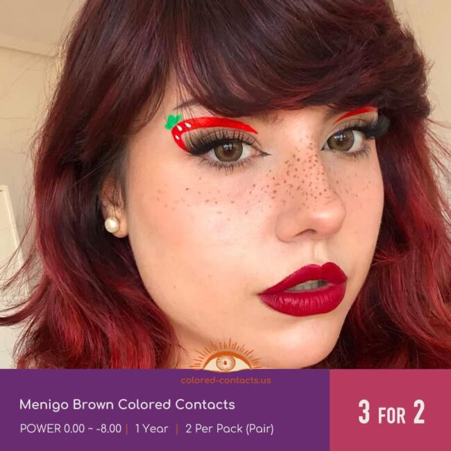 Menigo Brown Colored Contacts - Colored Contacts Menigo Brown Colored Contacts
