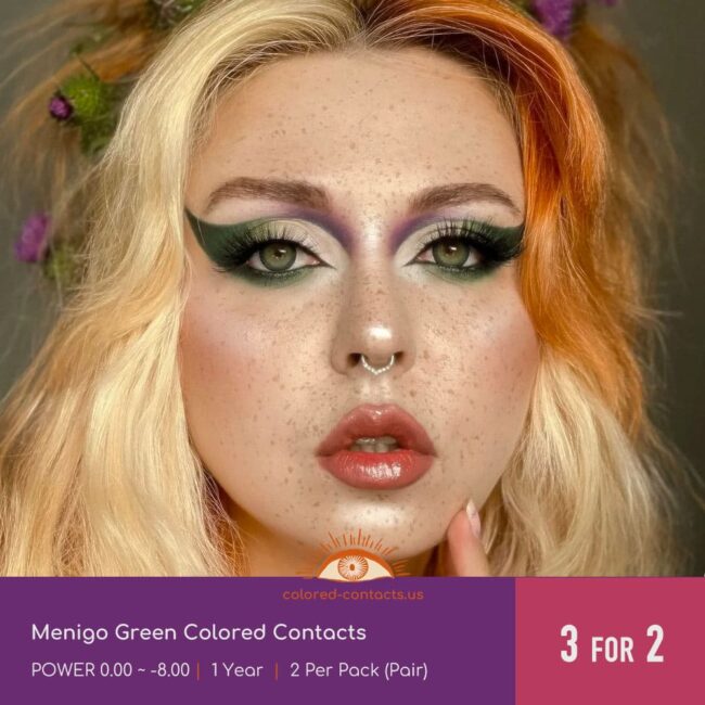 Menigo Green Colored Contacts - Colored Contacts Menigo Green Colored Contacts
