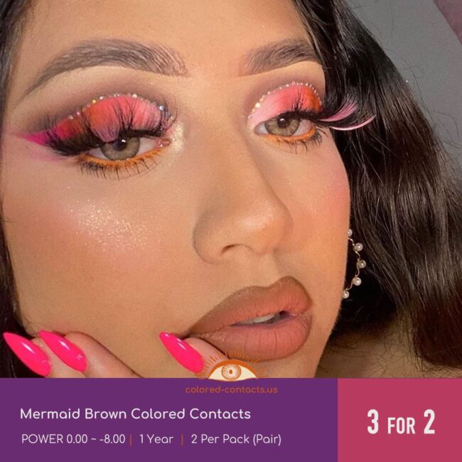 Mermaid Brown Colored Contacts - Colored Contacts Mermaid Brown Colored Contacts
