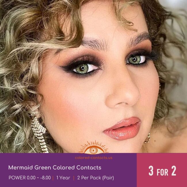 Mermaid Green Colored Contacts - Colored Contacts Mermaid Green Colored Contacts