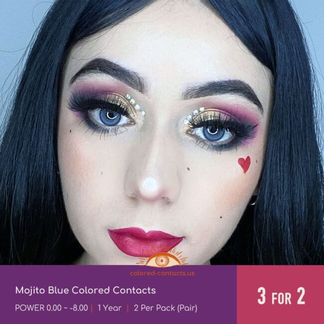 Mojito Blue Colored Contacts