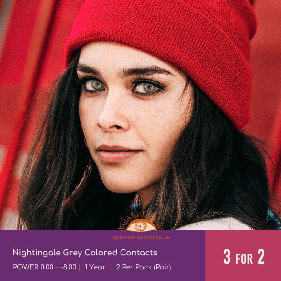 Nightingale Grey Colored Contacts