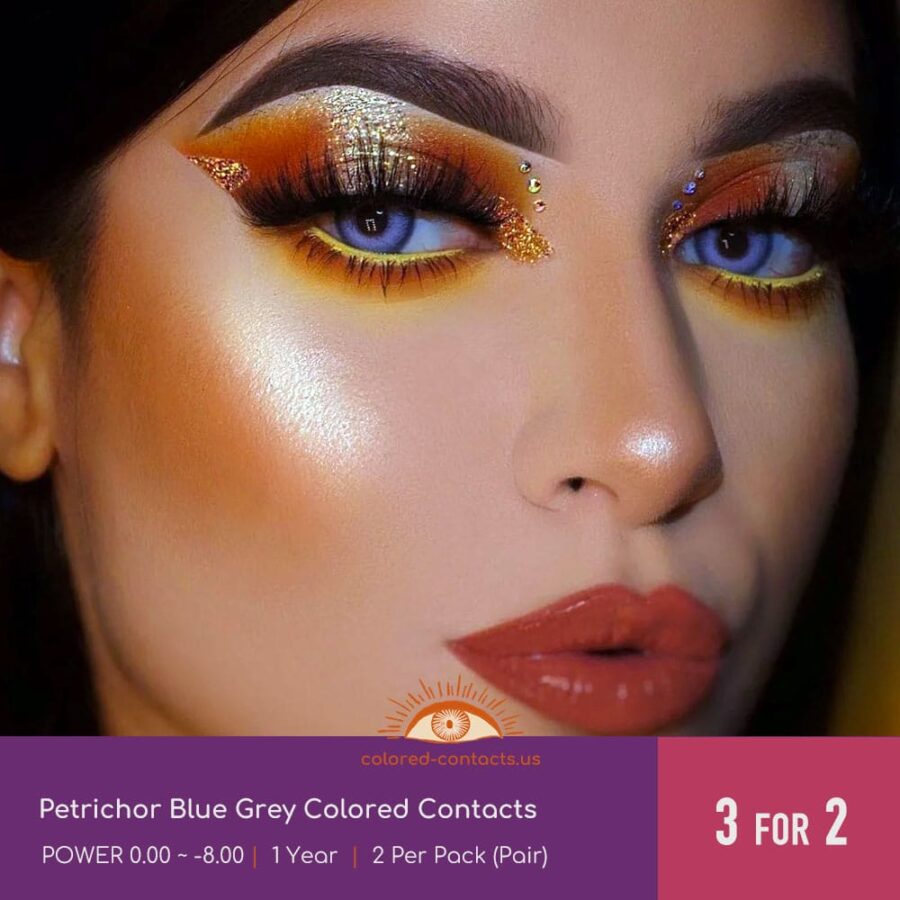Petrichor Blue Grey Colored Contacts