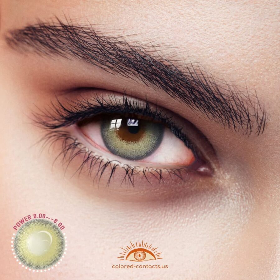 Petrichor Yellow Green Colored Contacts