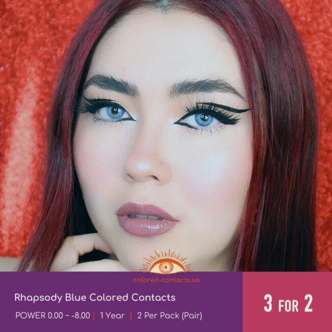 Rhapsody Blue Colored Contacts - Colored Contacts Rhapsody Blue Colored Contacts