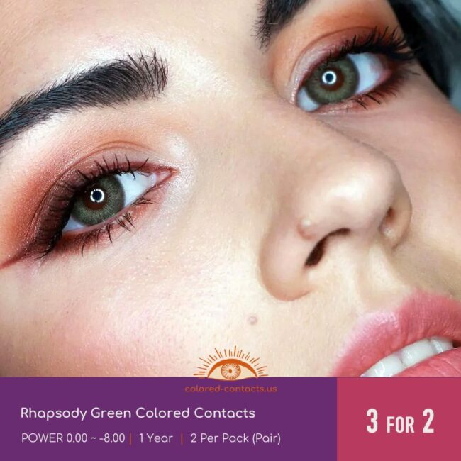 Rhapsody Green Colored Contacts - Colored Contacts Rhapsody Green Colored Contacts