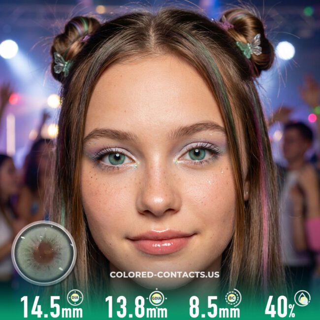 Secret Garden Blue Colored Contacts