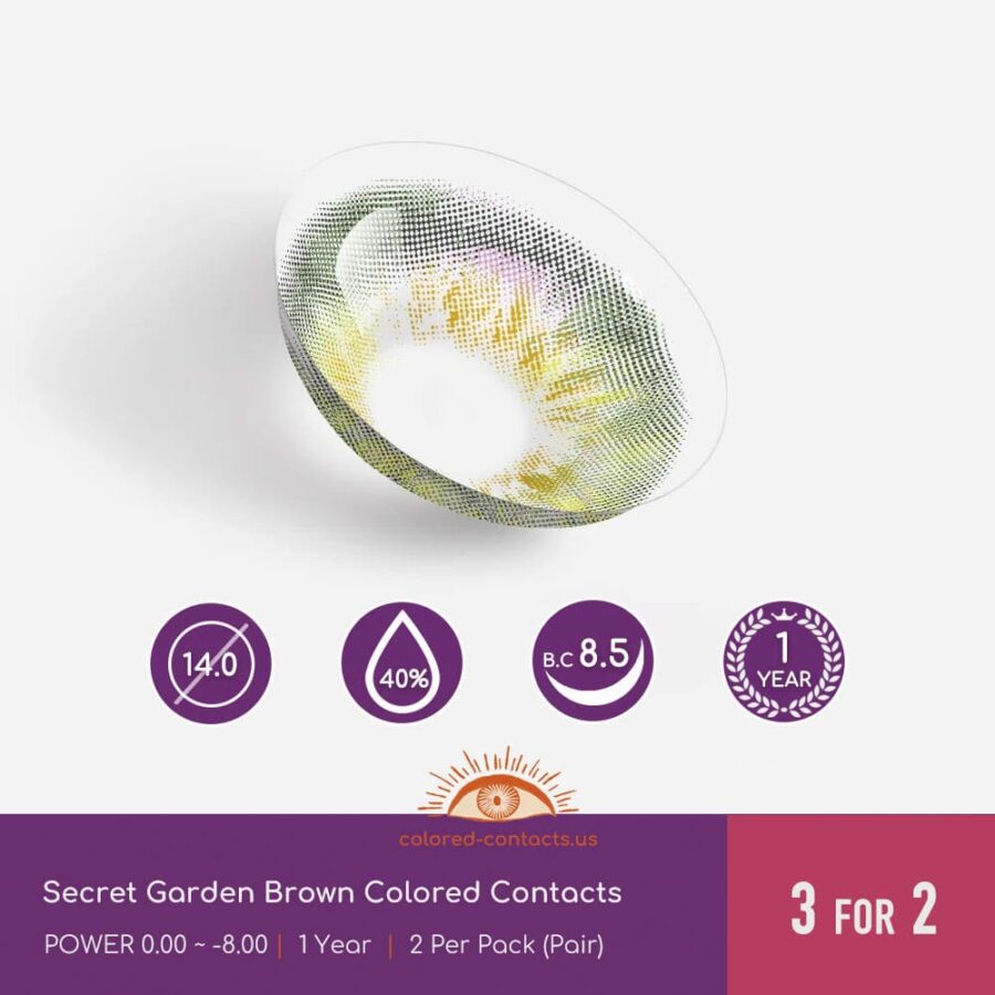 Secret Garden Brown Colored Contacts