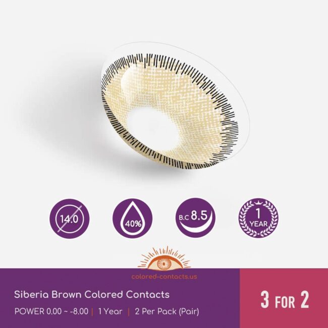 Siberia Brown Colored Contacts - Colored Contacts Siberia Brown Colored Contacts