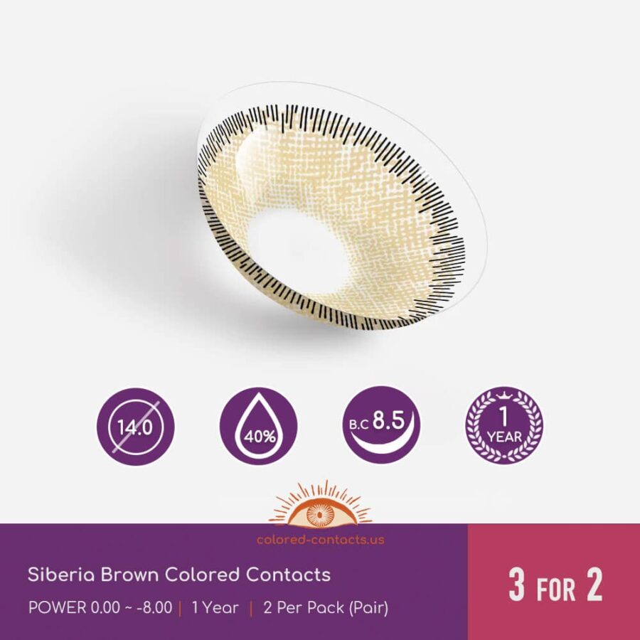 Siberia Brown Colored Contacts