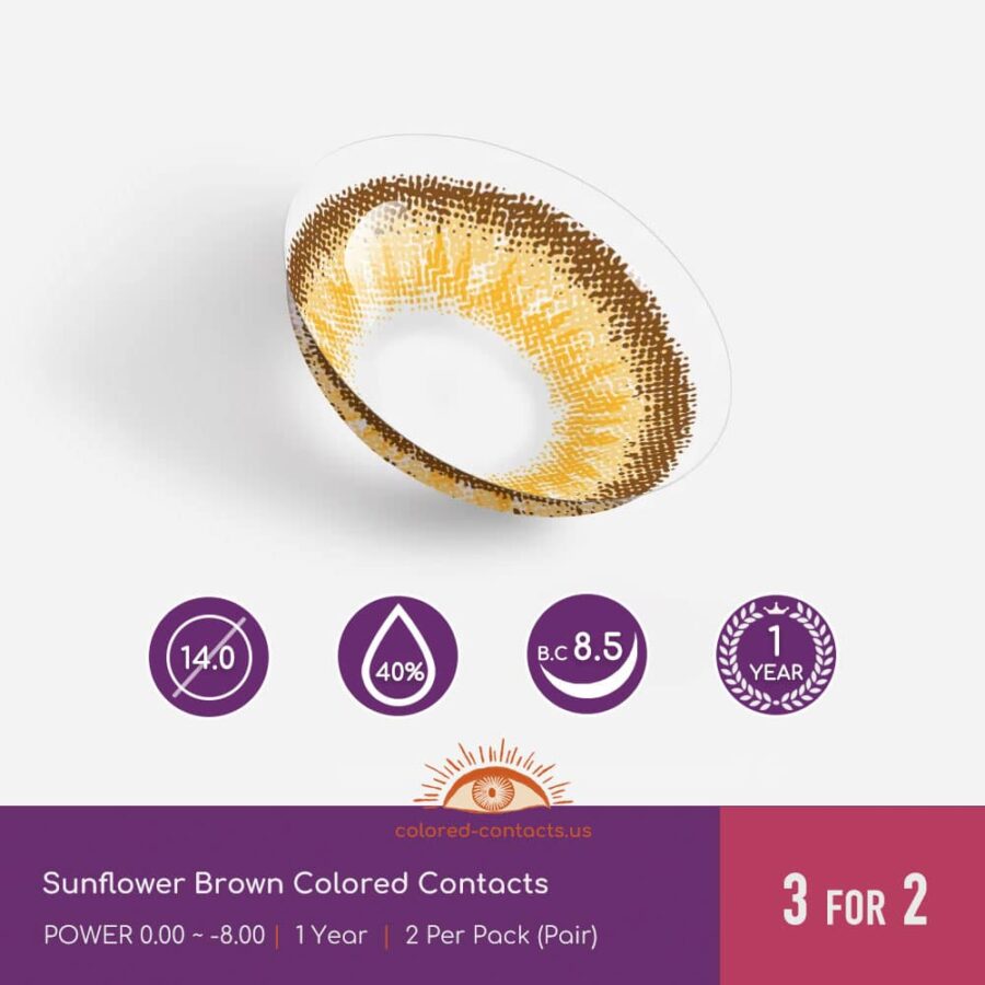 Sunflower Brown Colored Contacts