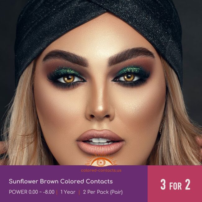 Sunflower Brown Colored Contacts