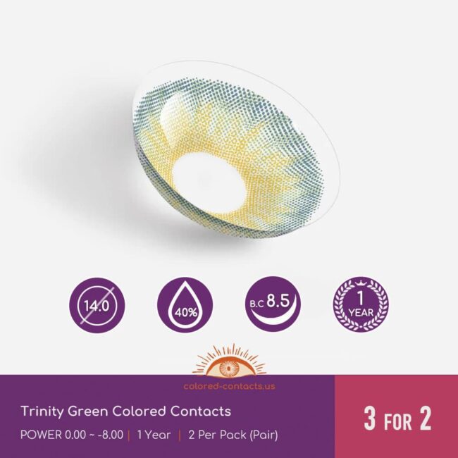 Trinity Green Colored Contacts