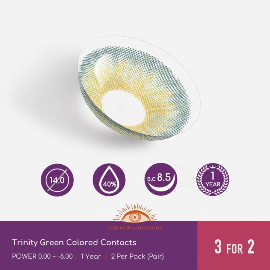Trinity Green Colored Contacts