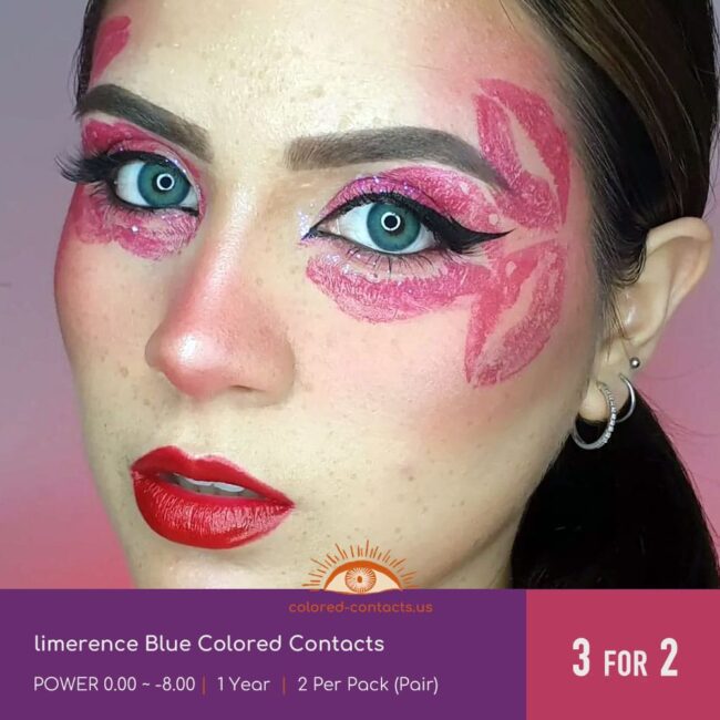 Limerence Blue Colored Contacts - Colored Contacts Limerence Blue Colored Contacts