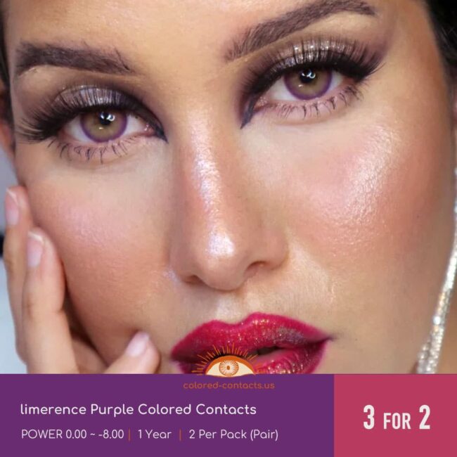 Limerence Purple Colored Contacts - Colored Contacts Limerence Purple Colored Contacts