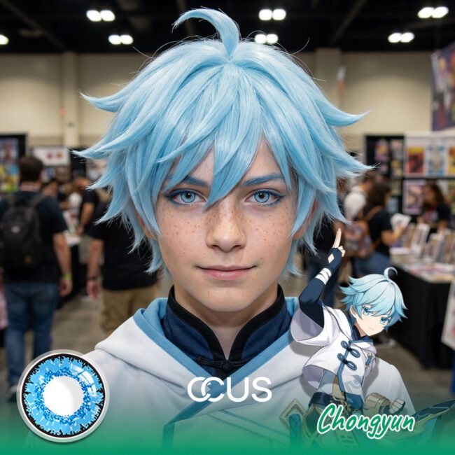 Genshin Impact Chongyun Cosplay Contact Lenses