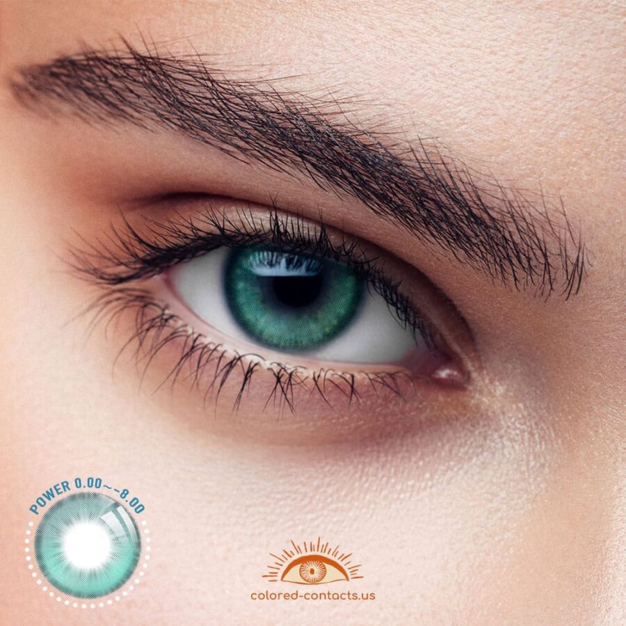 Comet Glow Green Colored Contacts