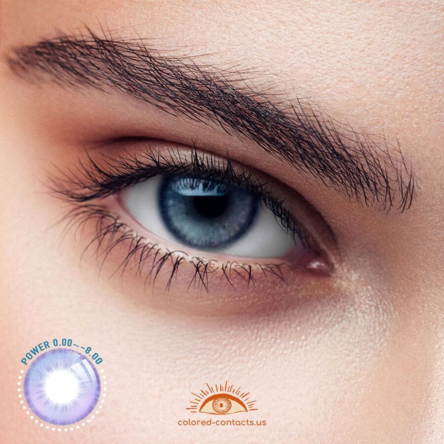 Comet Glow Purple Grey Colored Contacts