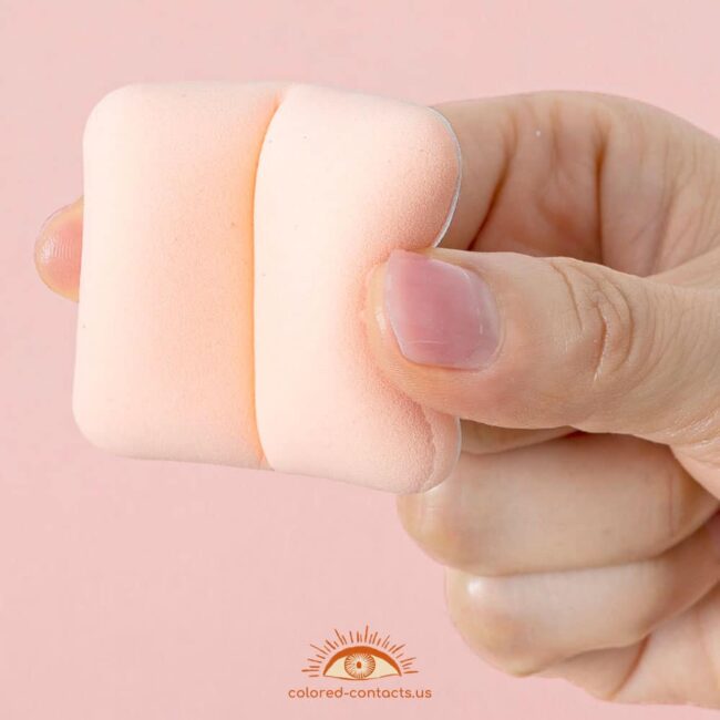 Cotton Candy Powder Puffs - Colored Contacts Cotton Candy Powder Puffs