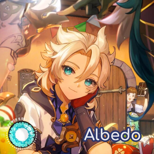 Genshin Impact Albedo Cosplay Contact Lenses - Colored Contacts Genshin Impact Albedo Cosplay Contact Lenses