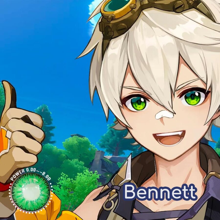 Genshin Impact Bennett Cosplay Contact Lenses