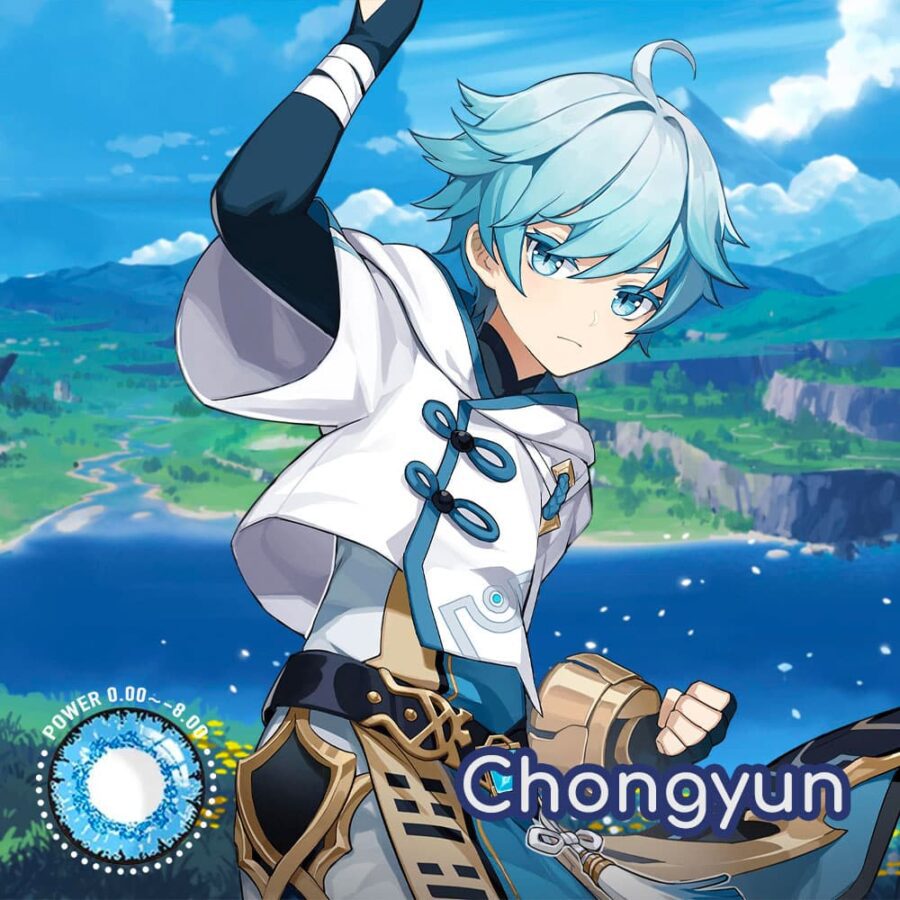 Genshin Impact Chongyun Cosplay Contact Lenses