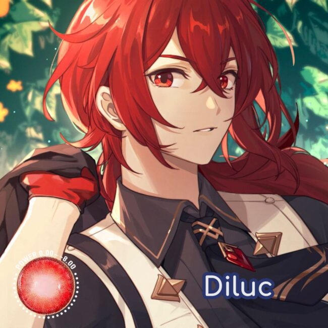 Genshin Impact Diluc Cosplay Contact Lenses