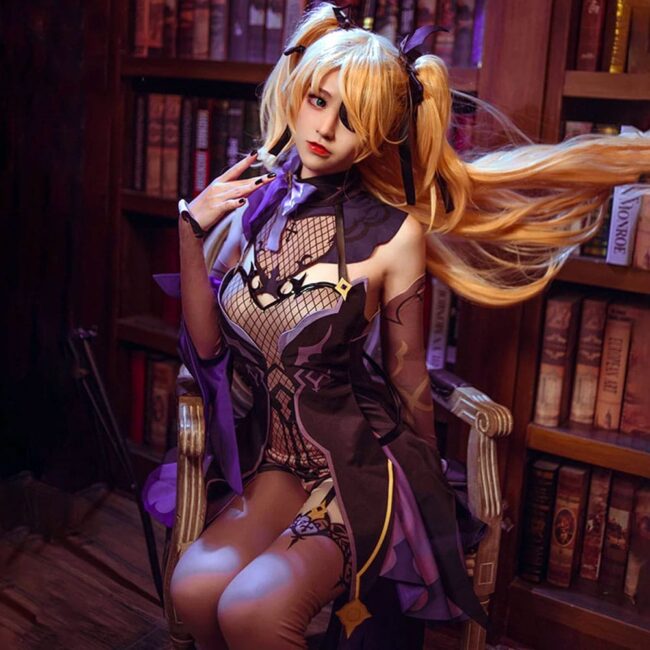 Genshin Impact Fischl Cosplay Contact Lenses - Colored Contacts Genshin Impact Fischl Cosplay Contact Lenses