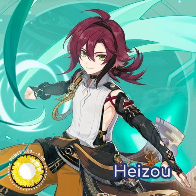 Genshin Impact Heizou Cosplay Contact Lenses