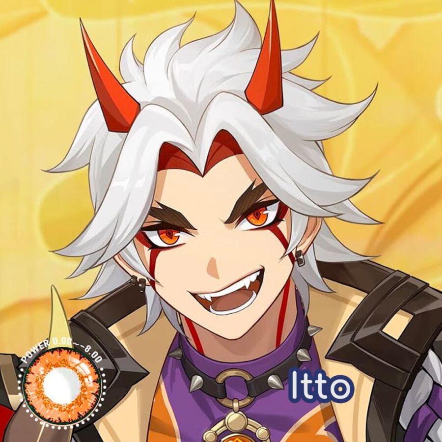 Genshin Impact Itto Cosplay Contact Lenses