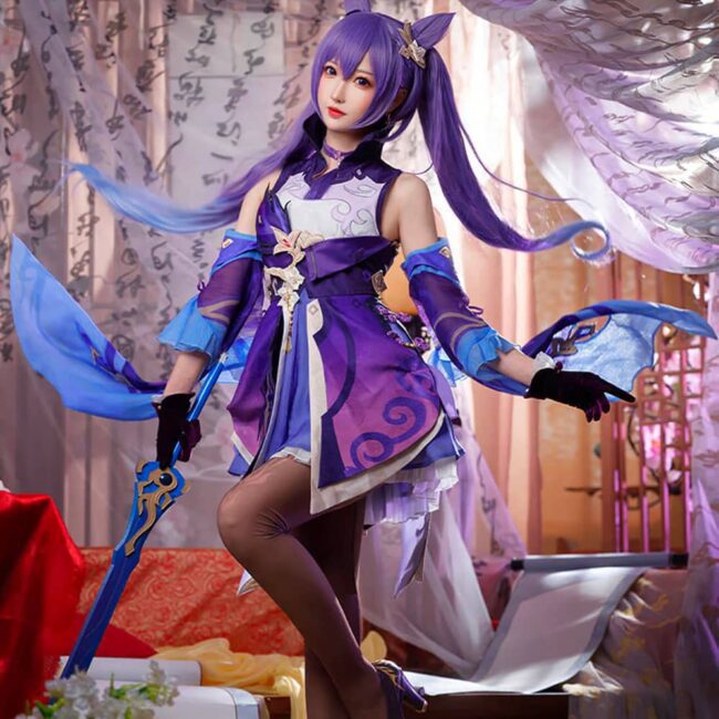 Genshin Impact Keqing Cosplay Contact Lenses - Colored Contacts Genshin Impact Keqing Cosplay Contact Lenses