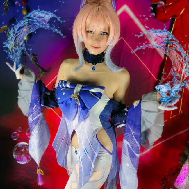 Genshin Impact Kokomi Cosplay Contact Lenses - Colored Contacts Genshin Impact Kokomi Cosplay Contact Lenses