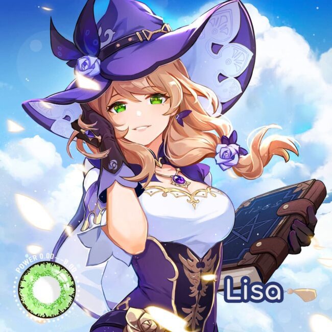 Genshin Impact Lisa Cosplay Contact Lenses