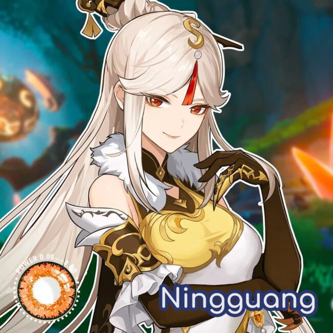 Genshin Impact Ningguang Cosplay Contact Lenses