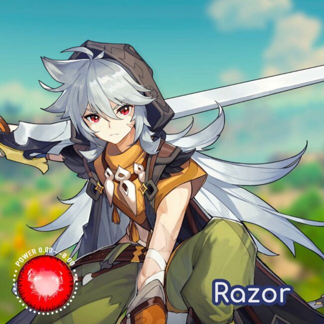 Genshin Impact Razor Cosplay Contact Lenses