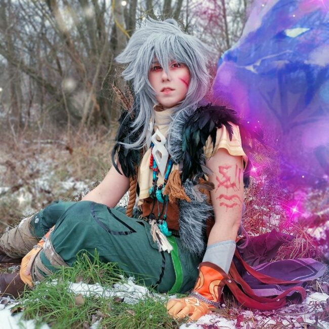 Genshin Impact Razor Cosplay Contact Lenses - Colored Contacts Genshin Impact Razor Cosplay Contact Lenses