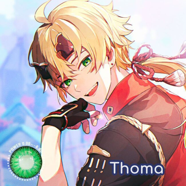 Genshin Impact Thoma Cosplay Contact Lenses