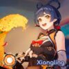 Genshin Impact Xiangling Cosplay Contact Lenses