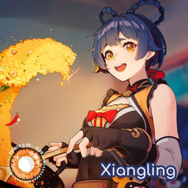 Genshin Impact Xiangling Cosplay Contact Lenses