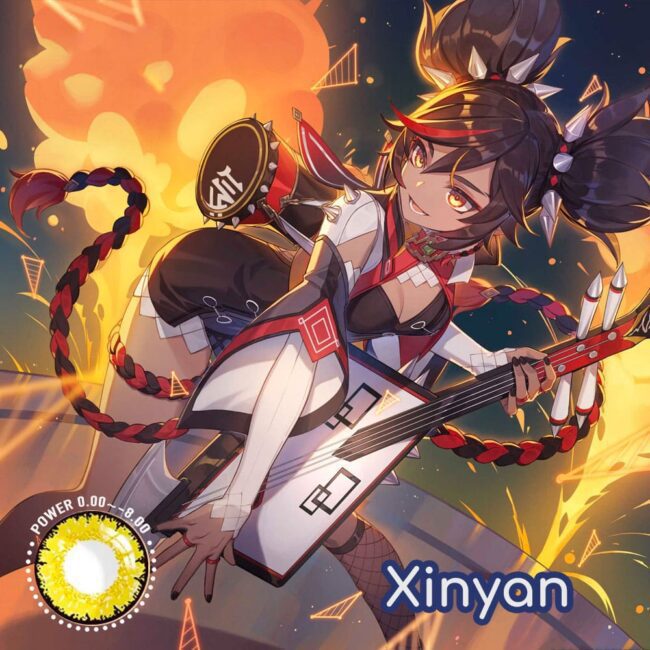 Genshin Impact Xinyan Cosplay Contact Lenses